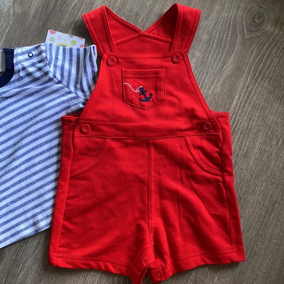 Little Me, 2 piece overall and tee set size 9 mos. NWT! - Picture 5 of 16